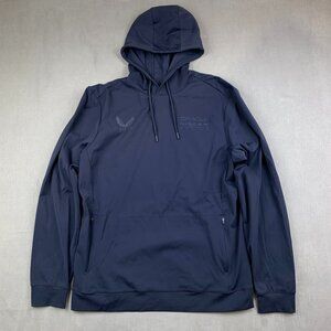 Castore Mens Sweater Large Navy Blue Hoodie Oracle Redbull Racing Nylon Stretch